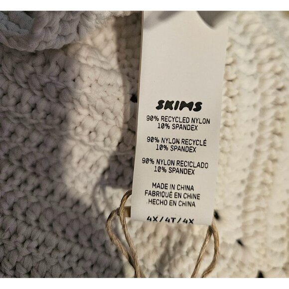 Skims Crochet Swim Triangle Bikini Top Womens Size 4X - Picture 7 of 9